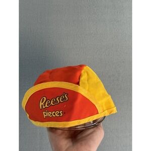 Reese's Pieces Multi-Color Elastic Back Hat Adult Cap Vintage Orange Yellow